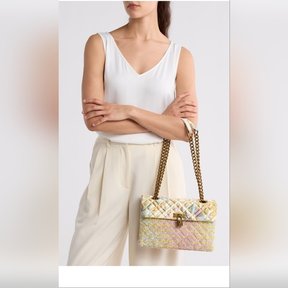 Kurt Geiger London Brixton Mixed Media Shoulder Bag. - Picture 3 of 7